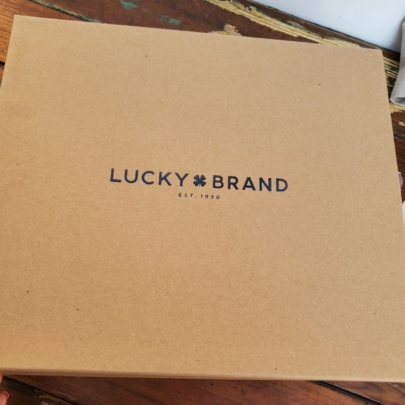 LUCKY BRAND SUEDE ANKLE WEDGE BOOTIES SZ 10 - Picture 13 of 16